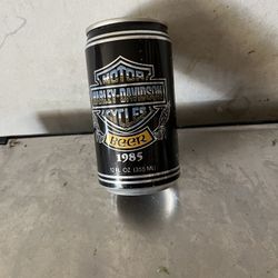 Harley Davidson Beer Can  Dated  1985