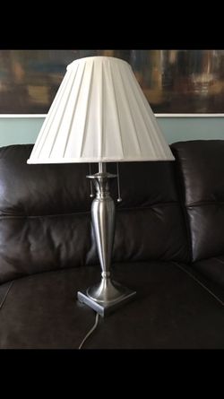 Stainless Steel Table Lamp , Excellent Condition