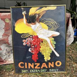 Cinzano Brut Wall Art 28.5 X 22.5 