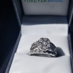 1-1/4 Diamond Ring Set (White Gold)