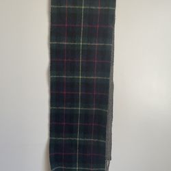 Ralph Lauren Men’s Wool Blend Plaid Scarf Winter Outerwear 