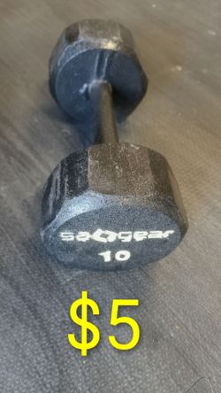 One 10lb dumbbell