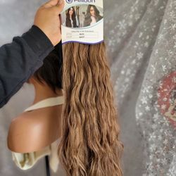 Synthetic Hair Extentions Medium Brown 4/27