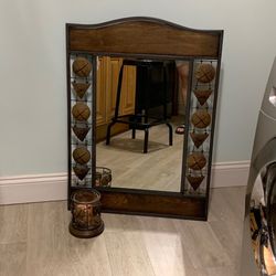 Wall Mirrors Matching Candle Holder $30.00