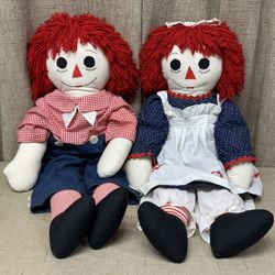 XL Vintage Raggedy Ann & Andy 