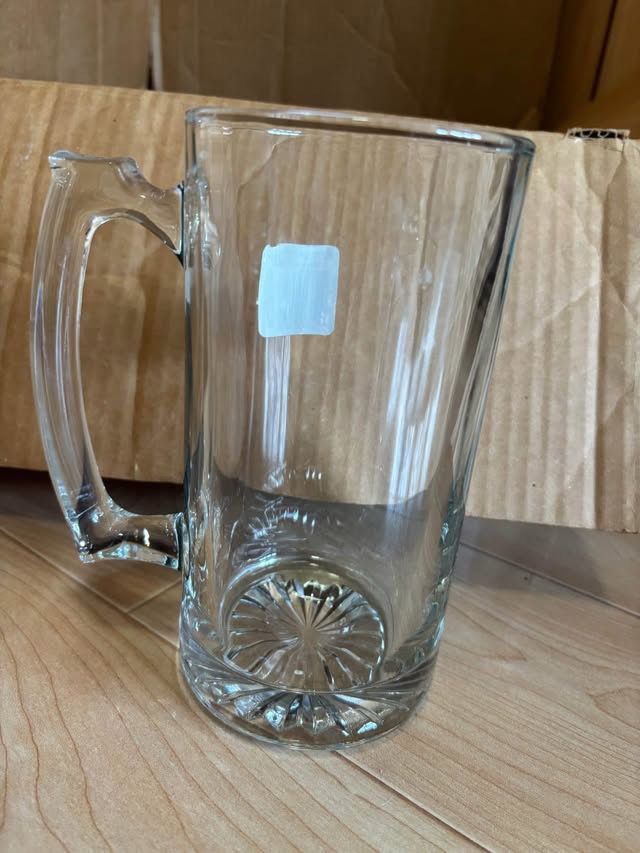 Case Of 12 New 24 oz Beer Glass Mugs - Heavy