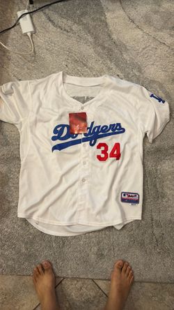 LA Dodgers #34 Majestic Baseball Jersey
