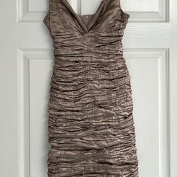 Nicole Miller Champagne Mini Dress