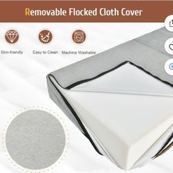 Giantex Folding Chair Bed Floor Sofa Bed, Upholstered Guest Chaise Lounge Trifold Mattress for Bedroom Living Room Dorm Furniture, Video Gaming Sofa B