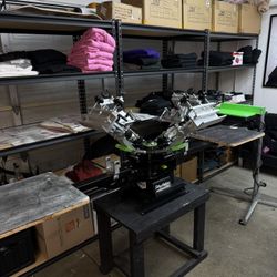 Riley Hopkins 4 Color 2 Station Screen Print