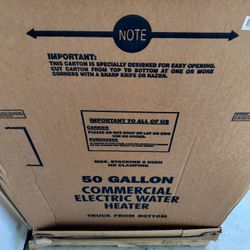Brand New Rheem 50 gallon commercial electric water heater. Needs to Go! 1000 OBO