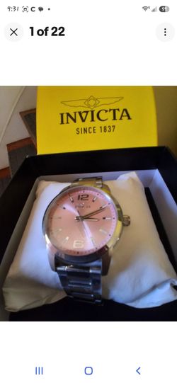 Invicta Watch with Pink Dial