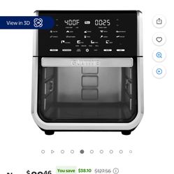 Cuisinart Air Fryer Oven, 2.6-Qt Basket Stainless Steel Air Fryer, Kitchen Dishwasher-Safe Parts with 3 Presets to Roast, Bake, & Air Fry, Quick & Eas
