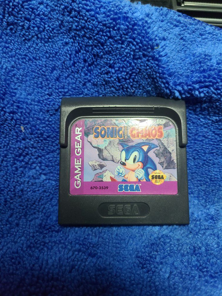 Sega Game Gear Sonic The Hedgehog Chaos