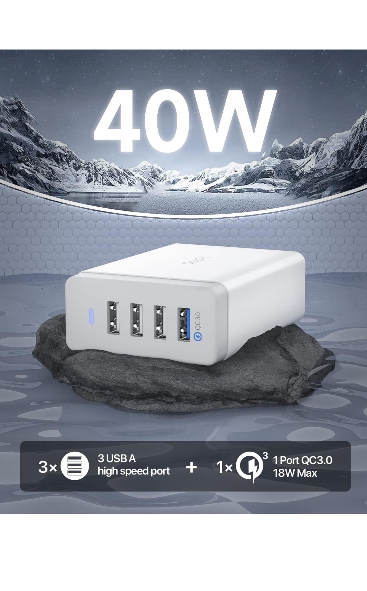 4 Port Charging Station