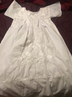 White Mexican dress size Small