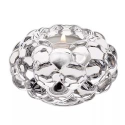 Orrefors Raspberry Votive Candle Holder