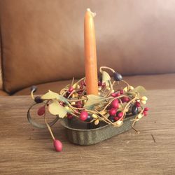 Country Candle Holder Lot