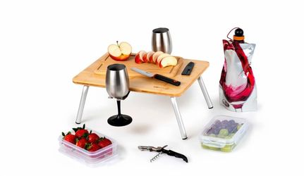 NEW PICNIC SET WITH MINI TABLE, ETC.
