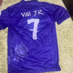 Vini Jr Real Madrid Jersey Champions League Patches 