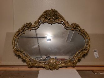 Amazing Huge Vintage Ornate Antique Looking Mirror