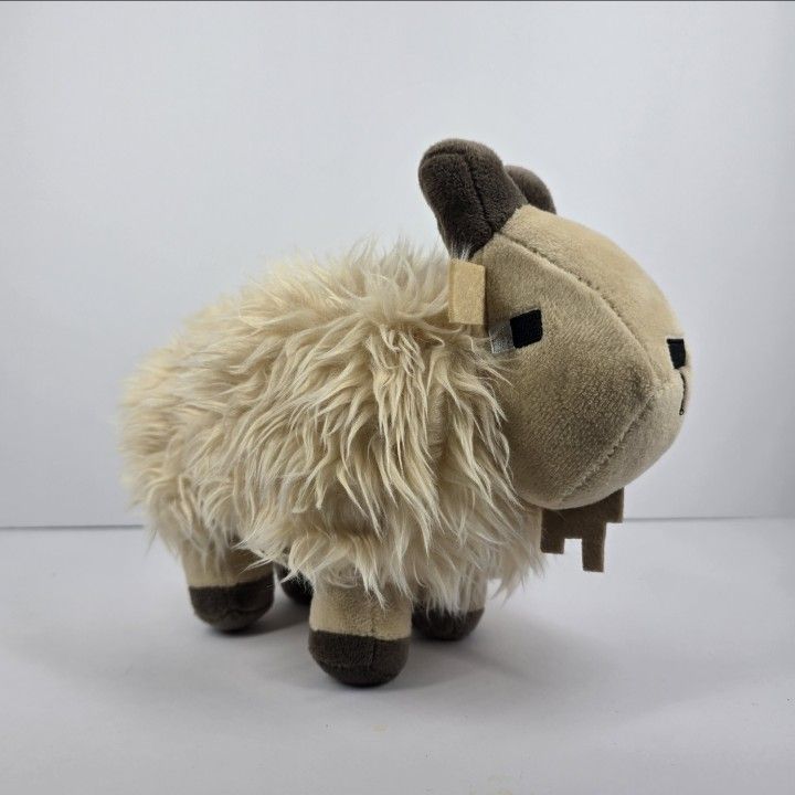 2022 Minecraft Caves & Cliffs Goat Plush 10" Stuffed Animal Mojang Jynx Mattel