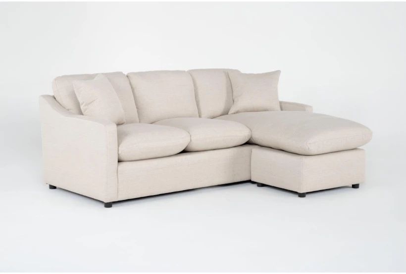 84” Living Spaces Sofa With Chaise