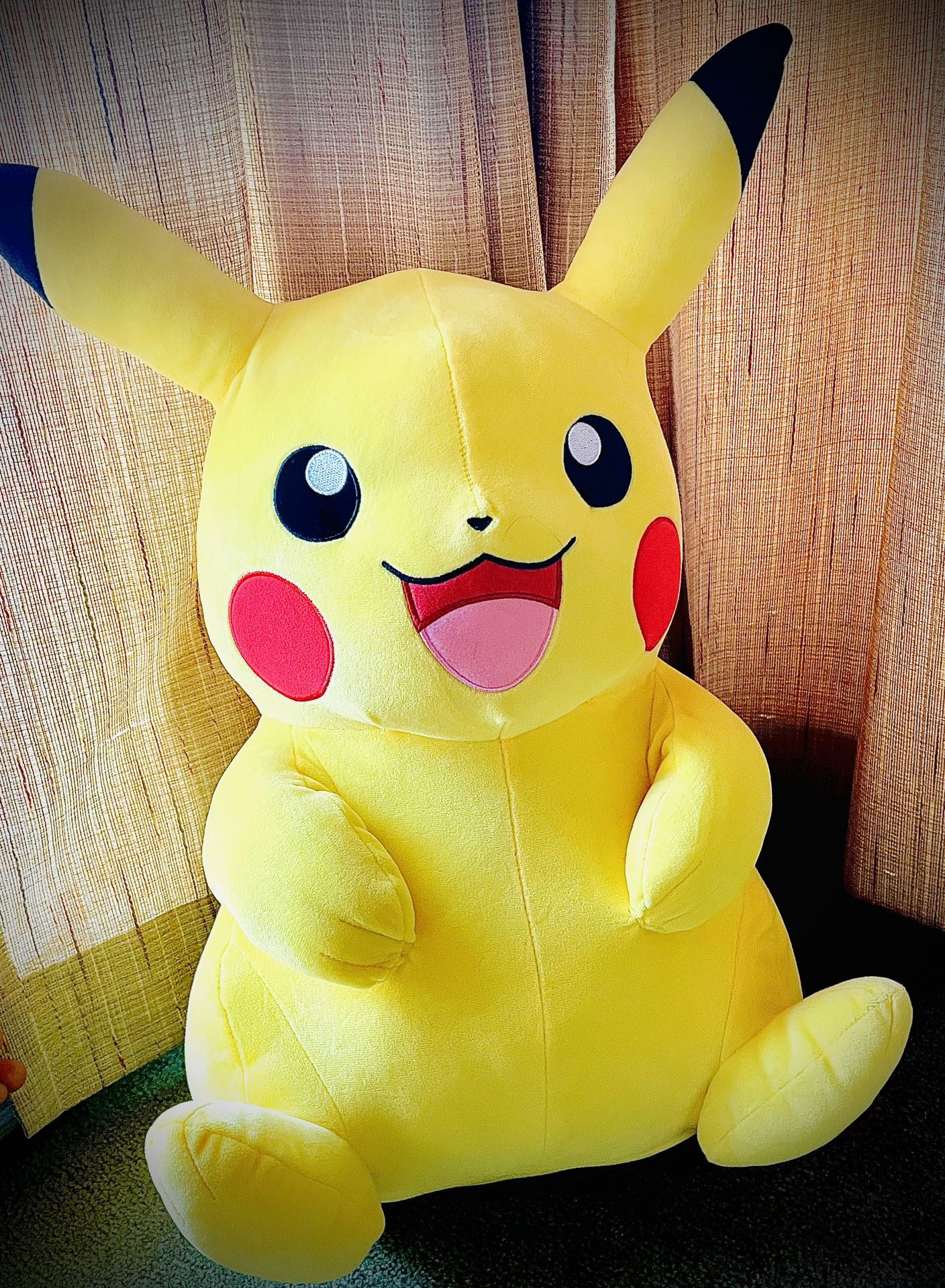 Pikachu Stuffed Animal 2ft Tall! BRAND NEW Pokémon Plushie Pokémon Stuffed Animal  Paid 84 Dollars Originally 