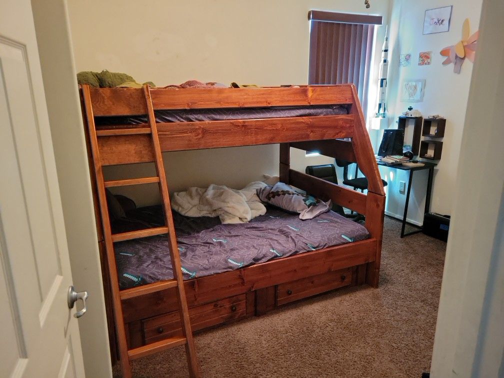 Cherry Wood Bunk Bed