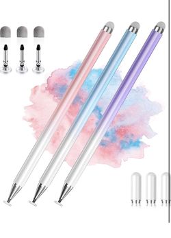 Stylus Pens for Touch Screens, 2 in 1 High Precision Universal Stylus Pen for iPad Compatible with Apple, iPhone, iPad, Android, Microes Rolling Paper