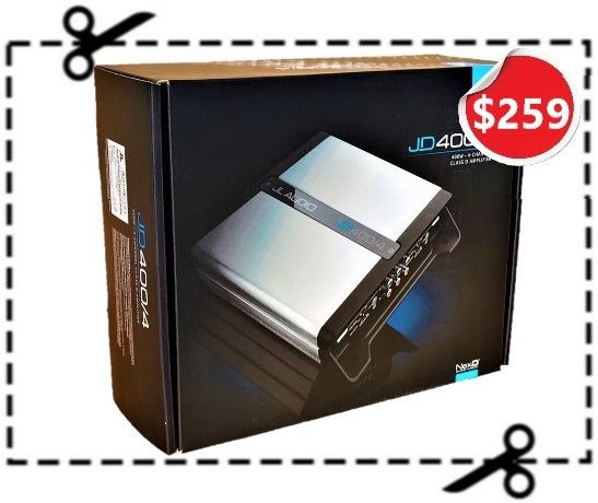 JL Audio Car Power Amplifier 800 Watts 4-Channel Speaker System Amp JD400/4 🚨 Payment Options Available 🚨 No Credit Needed 🚨
