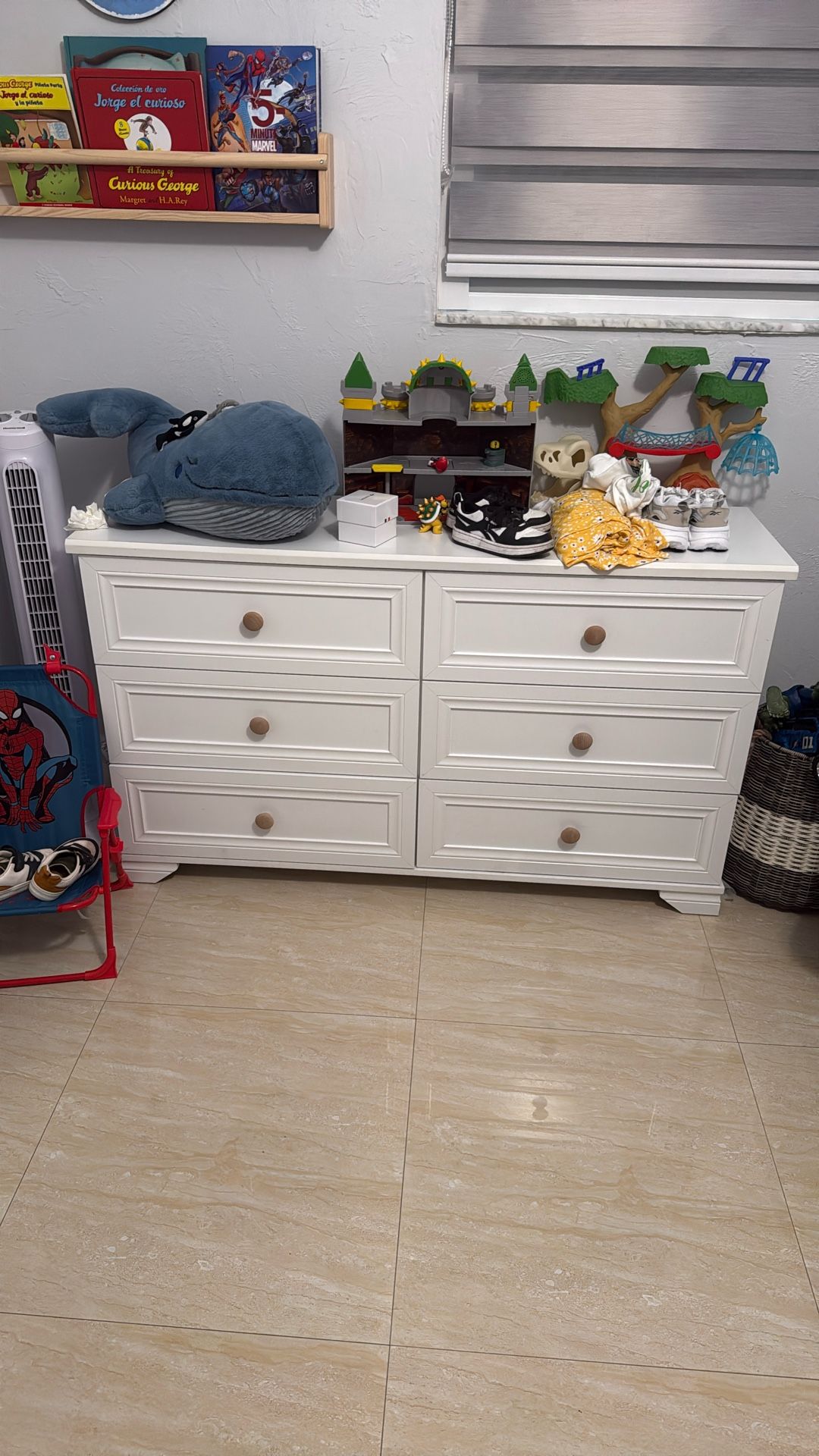 Dresser White 6 Drawers