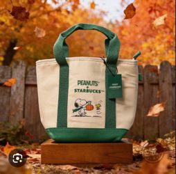 Snoopy Starbucks Tote Bag