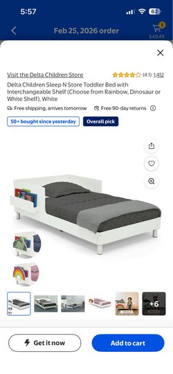 Delta Children Sleep N Store Toddler Bed – Excellent Condition