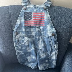 Oshkosh 4th Of July Short Overalls 