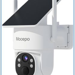 Solar Camera Outdoor Wireless 5G&2.4G, 4MP 360° PTZ Wireless Cameras 