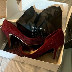 WHBM Red Crystal Shoes 
