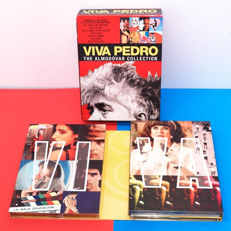Viva Pedro Almodovar Collection DVD Box Set Talk to Her Law of Desire Live Flesh