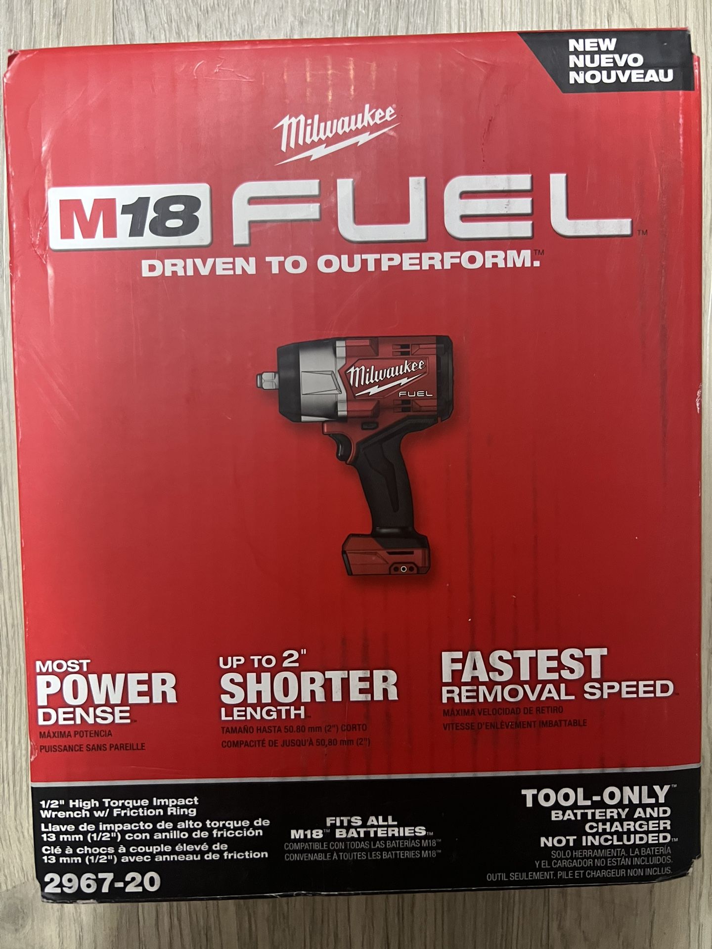 Milwaukee M18 FUEL 18V Lithium-Ion Brushless Cordless 1/2 in. Impact Wrench with Friction Ring (Tool-Only