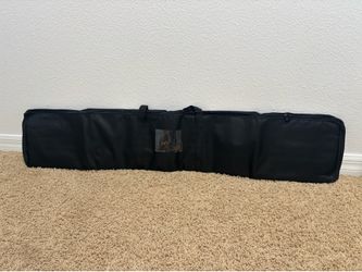 46.5-9” black long padded carrying case music instrument DJ