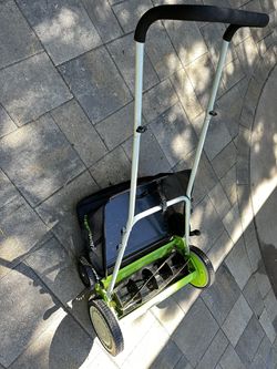 Greenworks Push Reel Lawn Mower with Grass Catcher for Sale in