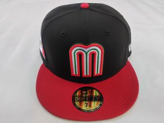 New Era 59Fifty Mexico WBC Fitted Hat 7 3/8 Black/Red