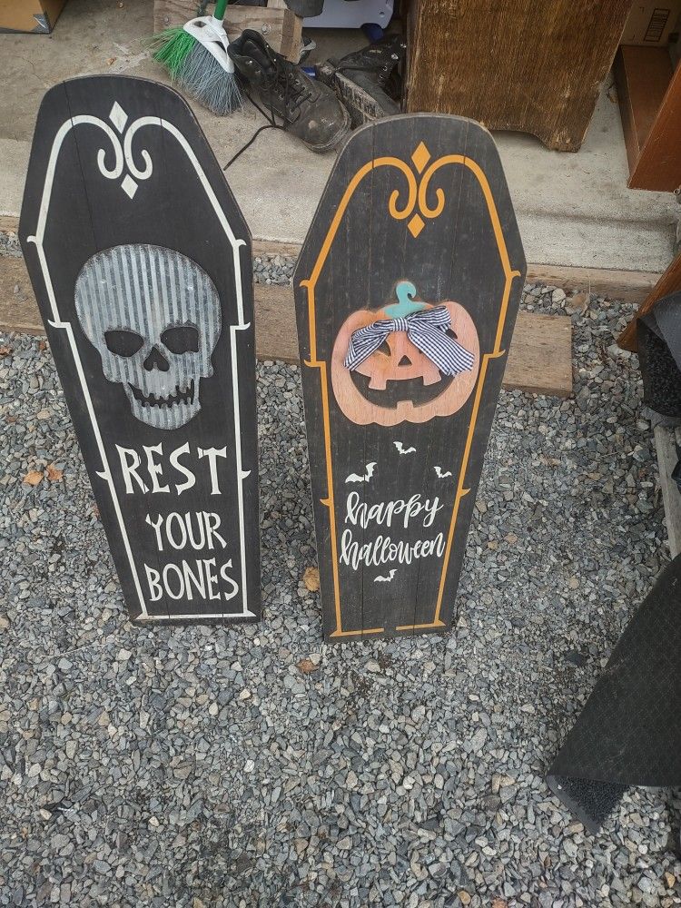 Halloween Decorations 2 Yard Signs 