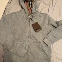 Burberry Hoodie Grey 