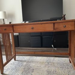 Light Brown Wooden Desk