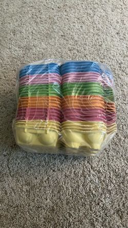 24pcs Half Dozen  Colorful Egg Carton
