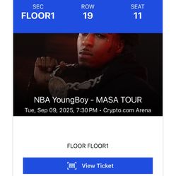 Youngboy La Crypto Arena Floor Ticket