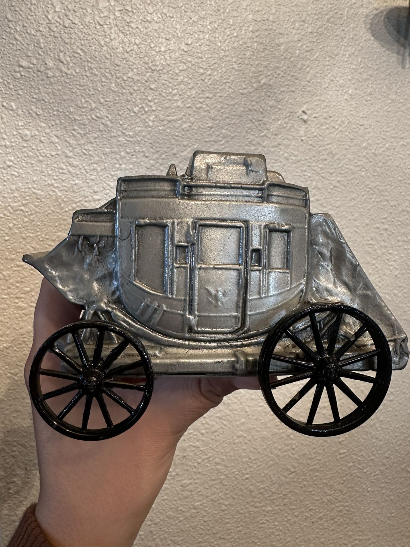 Banthrico Stagecoach Die Cast Coin Ban k - First National Bank