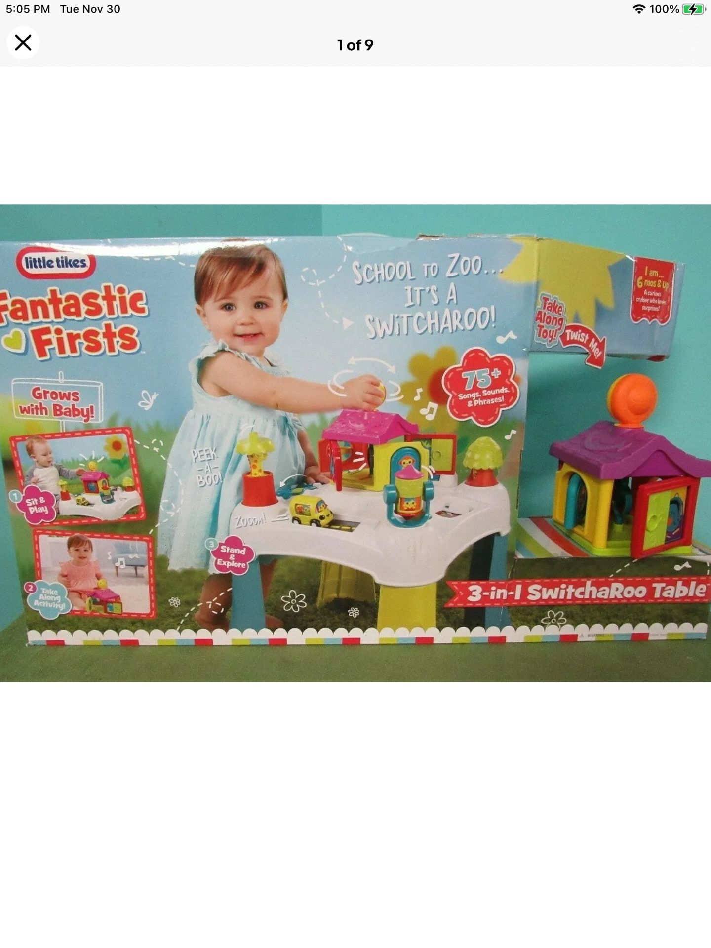 Little Tike 3n1 Switcharoo Play Table