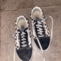 Kids Checkered Vans Size 3